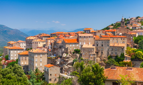 stadje op Corsica